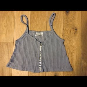 Urban Outfitters Lightweight Ribbed Knit Crop Top